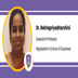 Dr. Rekha Priyadarshini as Assistant Professor at Rajalakshmi School of Business